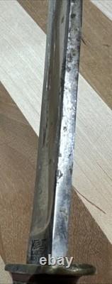 Vintage MARBLE'S GLADSTONE IDEAL FIXED BLADE HUNTING KNIFE withLEATHER SHEATH