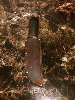 Vintage MARBLE'S GLADSTONE MICH. USA PAT'D 1918 USA Hunting/ Skinner Knife/Sh