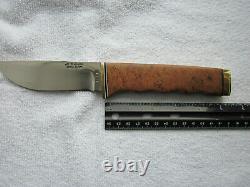 Vintage MERLE W SEGUINE hunting knife 10 wood handle w CUTCO sheath, NOS
