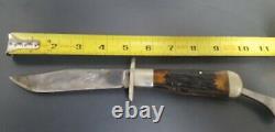 Vintage Made in USA Marbles Safety Folding Knife Hunting Knife and Sheath