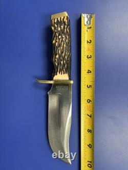 Vintage Made in USA Schrade 171UH Uncle Henry Pro Hunter Knife with Leather Sheath