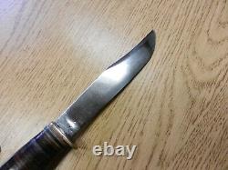 Vintage Marble's Fixed Blade Hunting Knife With Leather handle 9 1/8 Mich. USA #5