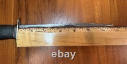 Vintage Marble's Gladstone 7 Blade Ideal Hunting Knife Stacked Leather Handle