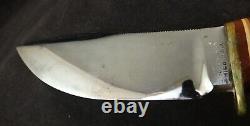 Vintage Marbles Gladstone 8 3/8 Fixed Blade Hunting knife withStag Horn Hdl