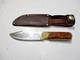 Vintage Marbles Gladstone Dall Deweese 7 Fixed Blade Knife & Marbles Sheath