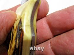 Vintage Marbles Gladstone Dall Deweese 7 Fixed Blade Knife & Marbles Sheath