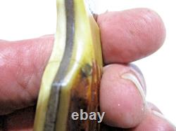 Vintage Marbles Gladstone Dall Deweese 7 Fixed Blade Knife & Marbles Sheath