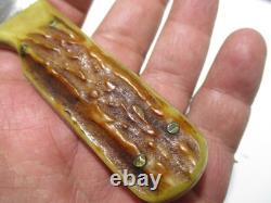 Vintage Marbles Gladstone Dall Deweese 7 Fixed Blade Knife & Marbles Sheath