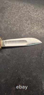 Vintage Marbles Gladstone Fixed Blade Knife With Sheath