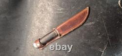 Vintage Marbles Gladstone Fixed Blade Knife With Sheath