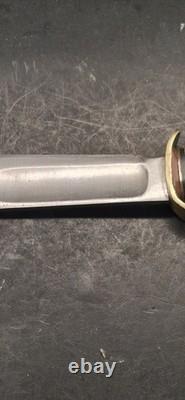 Vintage Marbles Gladstone Fixed Blade Knife With Sheath