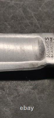 Vintage Marbles Gladstone Fixed Blade Knife With Sheath