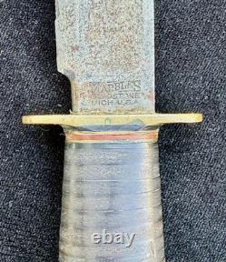 Vintage Marbles Gladstone Knife With Original Sheath