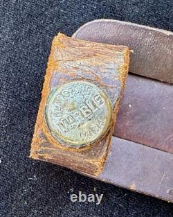 Vintage Marbles Gladstone Knife With Original Sheath