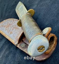 Vintage Marbles Gladstone Knife With Original Sheath