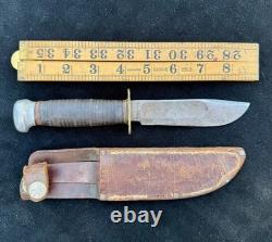 Vintage Marbles Gladstone Knife With Original Sheath