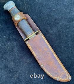 Vintage Marbles Gladstone Knife With Original Sheath