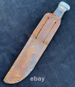 Vintage Marbles Gladstone Knife With Original Sheath