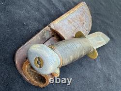 Vintage Marbles Gladstone Knife With Original Sheath