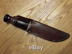 Vintage Marbles Gladstone Mi 9 1/8 Hunting Knife with 5 Blade Very Nice Cond