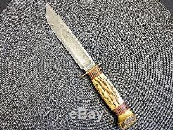 Vintage Marbles Gladstone Mich. U. S. A. 4 Pin Ideal Hunting Knife 6 inch blade