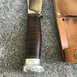 Vintage Marbles Gladstone Mich. Woodcraft Knife Original Sheath 1916 Blade 4.5