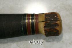 Vintage Marbles Gladstone Stag pommel Knife with Tube Sheath