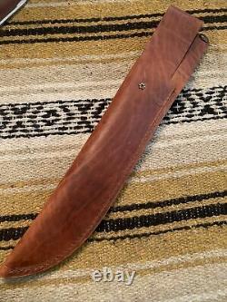 Vintage Marbles Gladstone Trailmaker Bowie Survival Hunting Knife with Sheath