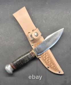 Vintage Marbles Gladstone USA Skinning Hunting Knife Leather Sheath Patd 1916