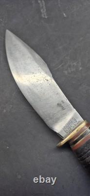Vintage Marbles Gladstone USA Skinning Hunting Knife Leather Sheath Patd 1916