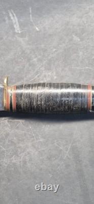 Vintage Marbles Gladstone USA Skinning Hunting Knife Leather Sheath Patd 1916