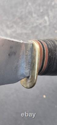 Vintage Marbles Gladstone USA Skinning Hunting Knife Leather Sheath Patd 1916