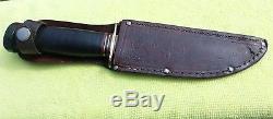 Vintage Marbles Hunting Knife 5 Inch Blade Original Marble Leather Sheath