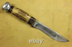 Vintage Marbles STAG HANDLE Hunting Knife, Gladstone, Mich, with Marble's Sheath