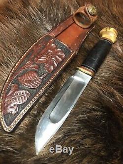 Vintage Marbles True 1911 Canoe Hunting Knife, Gladstone Mich. USA Nice