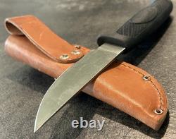 Vintage Marbles USA Fieldcraft Knife Safe Grip 52100 Gladstone MI Mint with Sheath