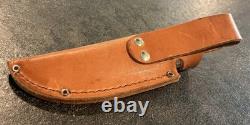 Vintage Marbles USA Fieldcraft Knife Safe Grip 52100 Gladstone MI Mint with Sheath