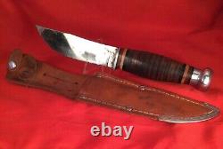 Vintage Marshall Wells fixed blade hunting knife pre 1960 old antique knife USA