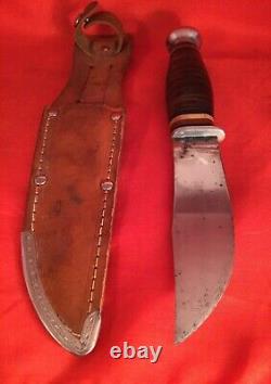 Vintage Marshall Wells fixed blade hunting knife pre 1960 old antique knife USA