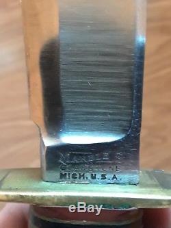 Vintage Mint Marbles Gladstone Hunting Knife Michigan USA Rare +Sheath