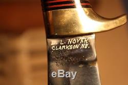 Vintage/Modern D. L. Novak Clarkson, NE Hunting Knife, Never Used, Richtig