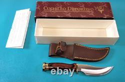 Vintage Muela Spain Fury 90065 Hunter Skinning Knife + Sheath & Box TR1855