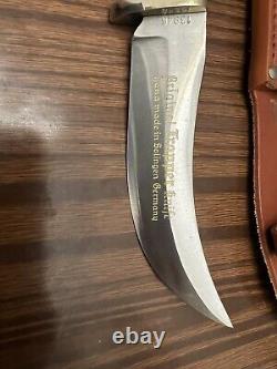 Vintage NOS Pic Stag Original Trapper Hunting Knife Solingen Germany Bowie