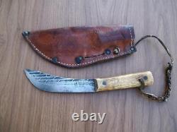 Vintage Norlund Deep River Hunting / Skinning Knife With Original Sheath