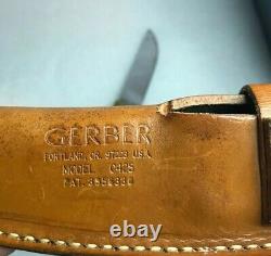 Vintage ORIGINAL GERBER C-425 Knife LEATHER Sheath marked