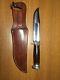 Vintage Old US MARBLES Gladstone Hunting Fighting Knife with Sheath