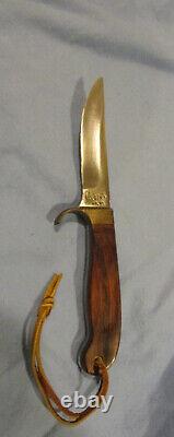 Vintage Olsen O. K. Hunting Knife & Leather Sheath Howard City, Michigan