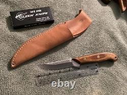 Vintage Olsen OK 502-N USA Knife, Withsheath And Sharpening Stone