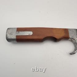 Vintage Olsen OK #706 Fixed Blade Hunting Knife with Sheath Howard City, MI USA