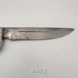 Vintage Olsen OK #706 Fixed Blade Hunting Knife with Sheath Howard City, MI USA
